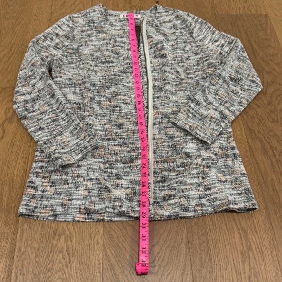 EUC Anthropologie DOLAN Zip-Up Tweed Cardigan‎ - Ladies Size L - Picture 2 of 7